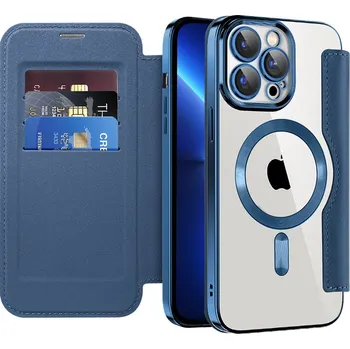 Pouzdro na mobilní telefon Pouzdro na knihu Techsuit SmartMag pro iPhone 13 Pro Max modré