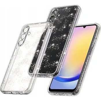 Pouzdro na mobilní telefon Techsuit SparkleSkin Series Samsung Galaxy A25 5G Clear