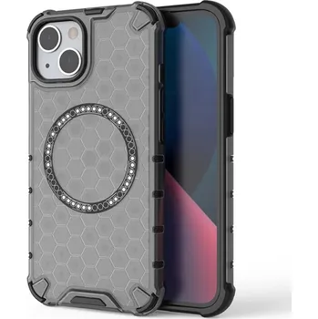 Pouzdro na mobilní telefon Techsuit HoneyComb Shield MagSafe pro iPhone 14 černý