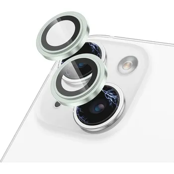 Lito S+ Ochranné sklo kamery iPhone 15 iPhone 15 Plus Zelená