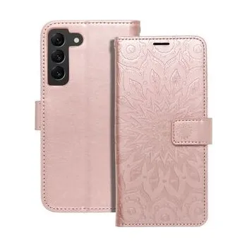 Pouzdro na mobilní telefon Pouzdro MEZZO Book pro SAMSUNG S22 mandala zlaté růžové - OEM + zdarma možnost vyzkoušet a vrátit zboží do 30 dní