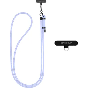 Techsuit Rope Crossbody Strap RCS1-32 pro telefony karabina nylon levandulová
