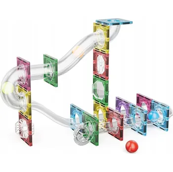 ostatní stavebnice Bavytoy Magnetická stavebnice průhledná 42 ks