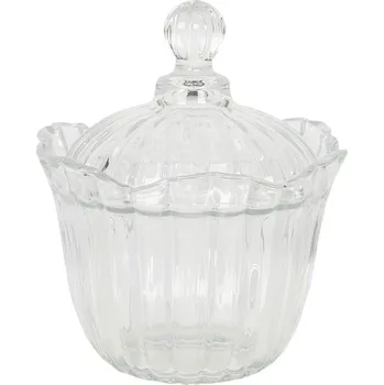 Dóza na potraviny Clayre & Eef - Skleněná dóza na cukrovinky 6GL2850