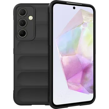 Pouzdro na mobilní telefon Techsuit Kouzelný štít Samsung Galaxy A35 5G Černý