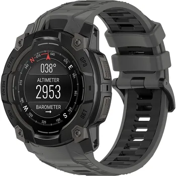 Řemínek na hodinky Techsuit řemínek Garmin Instinct 3 45mm Instinct 3 45 Solar šedý