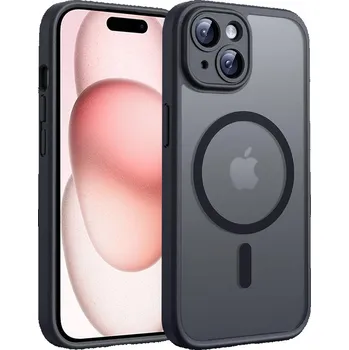 Pouzdro na mobilní telefon Techsuit PureFrost MagSafe pro iPhone 15 v matné černé