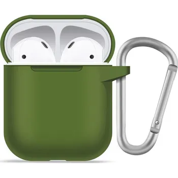 Příslušenství pro sluchátka Blueo Liquid Silicone ochranné pouzdro pro AirPods 1 zelené