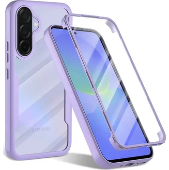 Pouzdro na mobilní telefon Techsuit ColorVerse 360 Series Ochranné sklo Samsung Galaxy A36 5G A56 5G Fialová