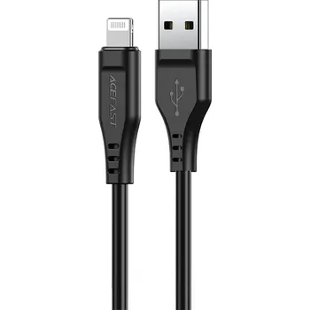 Acefast Datový kabel C3-02 USB na Lightning 2.4A 480Mbps MFi 1.2m černý