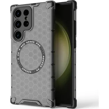 Pouzdro na mobilní telefon Techsuit HoneyComb Shield MagSafe pro Samsung Galaxy S24 Ultra černá