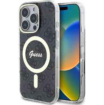 Pouzdro na mobilní telefon Guess IML 4G MagSafe GUHMP16XH4STK iPhone 16 Pro Max černý