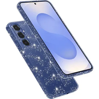 Pouzdro na mobilní telefon Techsuit SparkleSkin Series Samsung Galaxy S25 průhledný obal