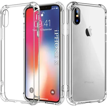 Pouzdro na mobilní telefon Techsuit Nárazuvzdorný Průhledný Silikon iPhone X iPhone XS