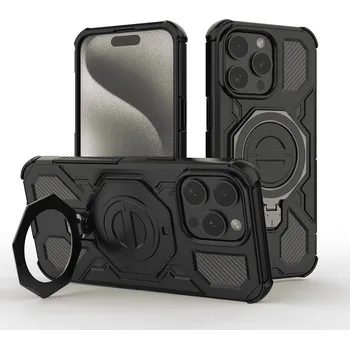 Pouzdro na mobilní telefon Techsuit Carbon Shield PRO pro iPhone 15 Pro černý