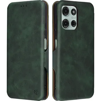 Pouzdro na mobilní telefon Pouzdro Techsuit Safe Wallet Plus pro Motorola Moto G75 zelené