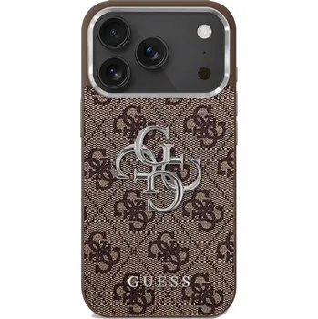 Pouzdro na mobilní telefon Guess Hardcase Big 4G Classic Logo iPhone 17 hnědý
