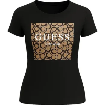 Dámské tričko Guess dámské tričko Olrey Tee černé