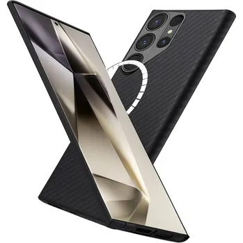 Pouzdro na mobilní telefon Techsuit Aramid Fiber MagSafe pro Samsung Galaxy S24 Ultra černá