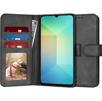Pouzdro na mobilní telefon Techsuit Diary Book pro Samsung Galaxy A06 černá