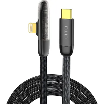 Lito Data Cable LD11CL Type-C na Lightning rychlonabíjecí černý 1m