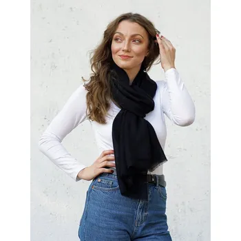 Šála Prstýnková pašmína exclusive černá