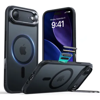 Pouzdro na mobilní telefon ESR Classic Hybrid HaloLock Kickstand pro iPhone 17 Air v matné černé