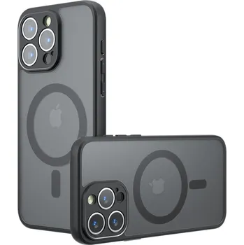 Pouzdro na mobilní telefon Techsuit PureFrost MagSafe iPhone 15 Pro Max matná černá