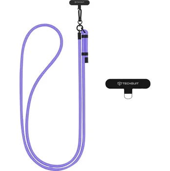 Techsuit Rope Crossbody Strap RCS1-96 pro telefony karabina nylon nastavitelný měsíční šeřík