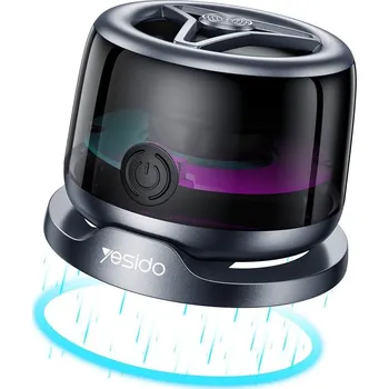 Bluetooth reproduktor Yesido Mini Magnetický Bezdrátový Reproduktor YSW32 RGB Osvětlení 400mAh 3W Bluetooth 5.3 Černý