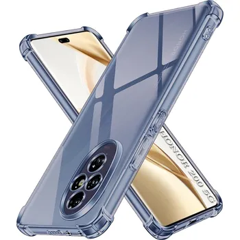 Pouzdro na mobilní telefon Techsuit Shockproof průhledný silikon Honor 200 kouřově černý