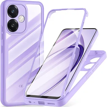 Techsuit ColorVerse 360 Series + Ochranné sklo Oppo A40 4G A60 5G Fialová