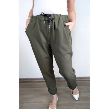 Dámské kalhoty Made in Italy Dámské kalhoty MIA BIG, barva zelená