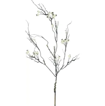 umělá květina umělá větev, Borůvková větev krémová 88 cm