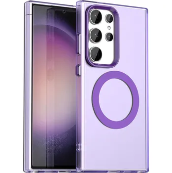 Pouzdro na mobilní telefon Techsuit CandyCase MagSafe pro Samsung Galaxy S23 Ultra fialová