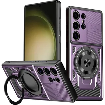 Pouzdro na mobilní telefon Techsuit RuggedCam pro Samsung Galaxy S23 Ultra fialová