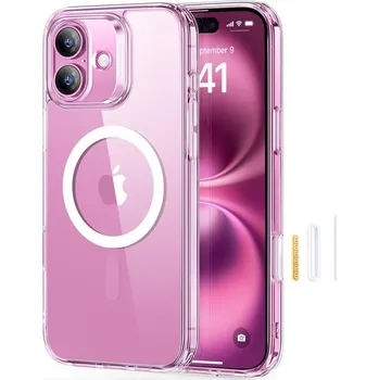 Pouzdro na mobilní telefon ESR Classic Hybrid HaloLock pro iPhone 16 Plus průhledný