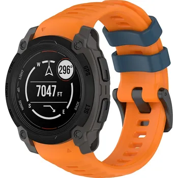 Řemínek na hodinky Řemínek Techsuit Garmin Instinct E 45mm oranžový