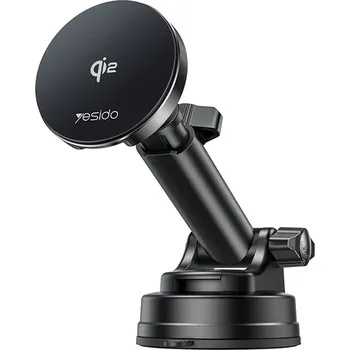 Yesido Držák do auta s bezdrátovým nabíjením DS30 na palubní desku černý