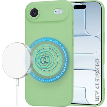 Pouzdro na mobilní telefon Techsuit SoftFlex MagSafe pro iPhone 17 Air mátově zelený