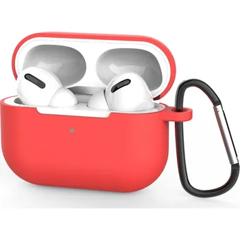 Příslušenství pro sluchátka Techsuit silikonové pouzdro pro AirPods Pro 3 hladký ultratenký materiál červená