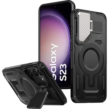 Pouzdro na mobilní telefon Techsuit CamVault MagSafe pro Samsung Galaxy S23 černý