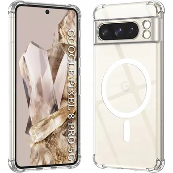 Pouzdro na mobilní telefon Techsuit Shockproof Clear Silicone MagSafe Google Pixel 8 Pro průhledný