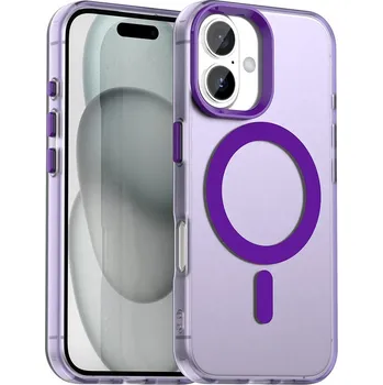 Pouzdro na mobilní telefon Techsuit CandyCase MagSafe pro iPhone 16 fialová