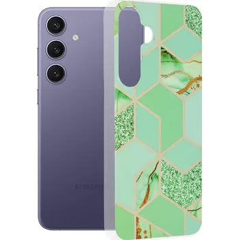 Pouzdro na mobilní telefon Techsuit Mramorová Série Samsung Galaxy S24 Plus Green Hex