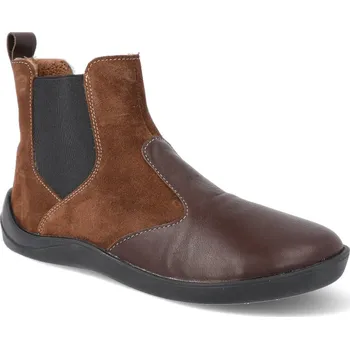 Dámská zimní obuv Barefoot dámské zimní boty Jampi - Lola chelsea hnědé Velikost: 38