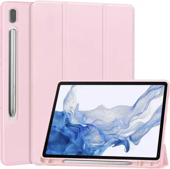 Techsuit Flex Trifold pro Galaxy Tab A11 Plus A9 Plus růžový