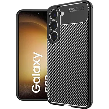 Pouzdro na mobilní telefon Techsuit CarbonFiber černý kryt Samsung Galaxy S23 Plus