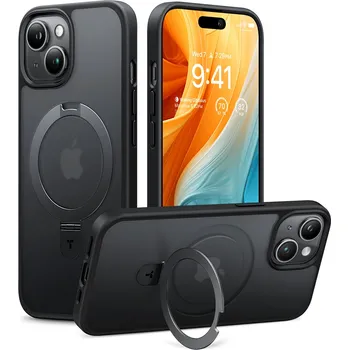Pouzdro na mobilní telefon Torras Ostand MagSafe Series iPhone 15 černý