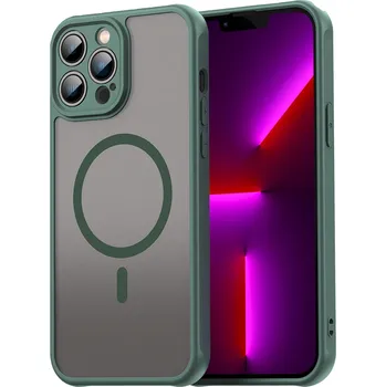 Pouzdro na mobilní telefon Techsuit HaloFrost II MagSafe pro iPhone 13 Pro Max zelená